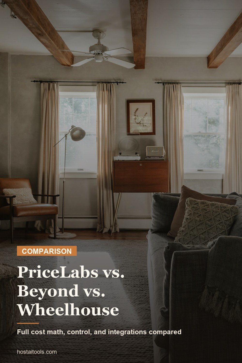 PriceLabs vs Beyond Pricing vs Wheelhouse comparison Pinterest pin